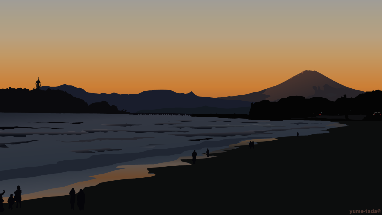 Sunset Mt.Fuji